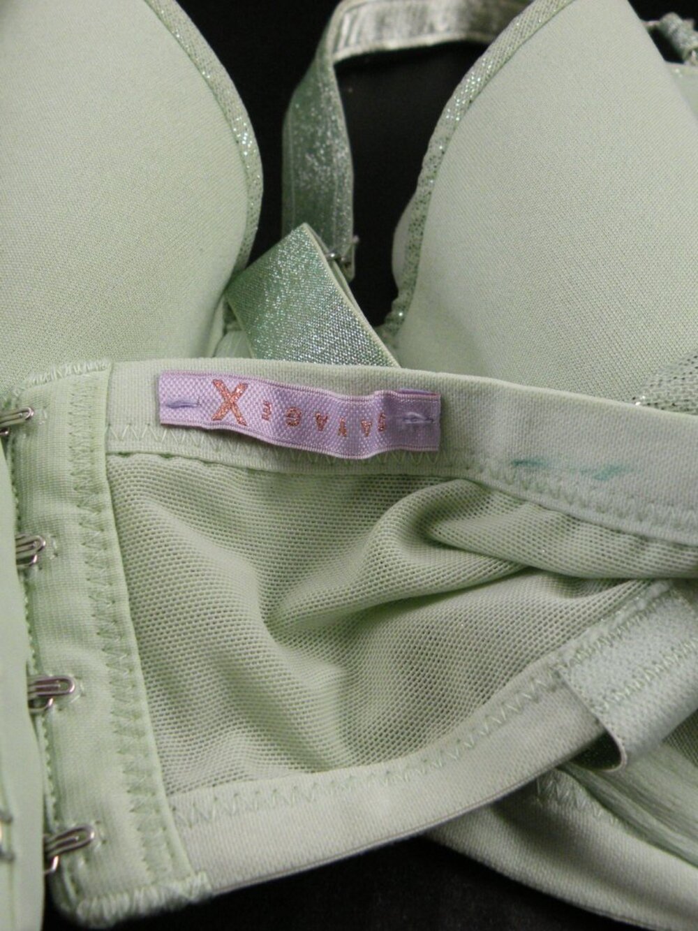 Savage X Fenty green sparkle strappy women’s bra 44DD - Picture 6 of 6